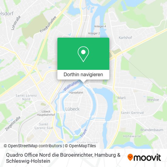 Quadro Office Nord die Büroeinrichter Karte