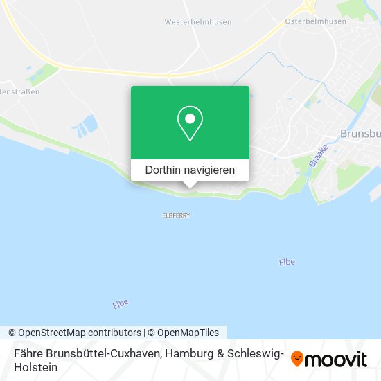 Fähre Brunsbüttel-Cuxhaven Karte