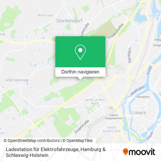 Ladestation für Elektrofahrzeuge Karte