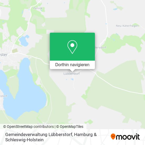 Gemeindeverwaltung Lübberstorf Karte