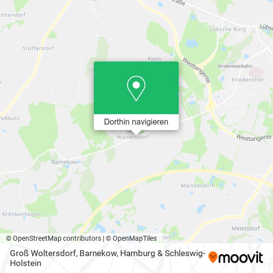 Groß Woltersdorf, Barnekow Karte