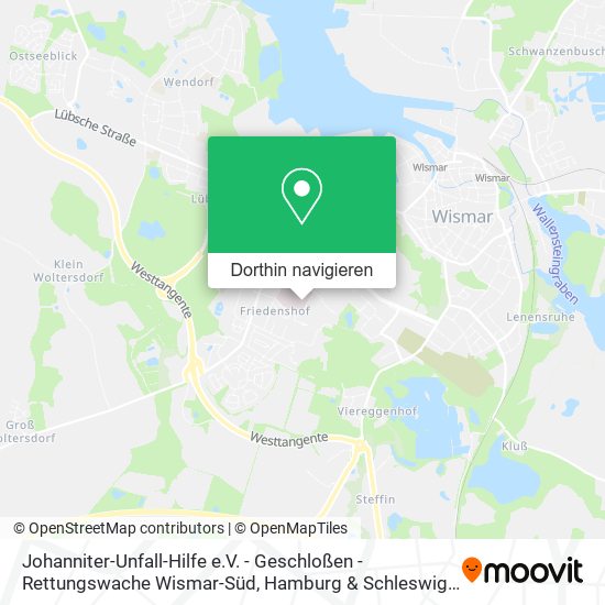 Johanniter-Unfall-Hilfe e.V. - Geschloßen - Rettungswache Wismar-Süd Karte