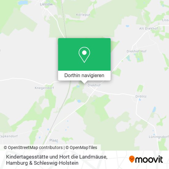 Kindertagesstätte und Hort die Landmäuse Karte