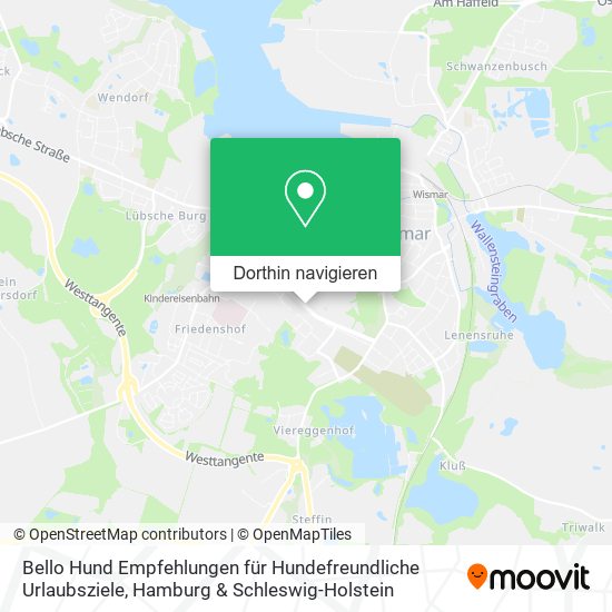 Bello Hund Empfehlungen für Hundefreundliche Urlaubsziele Karte