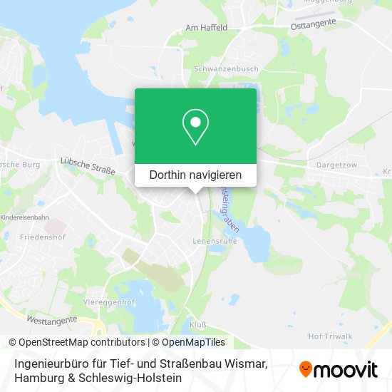 Ingenieurbüro für Tief- und Straßenbau Wismar Karte