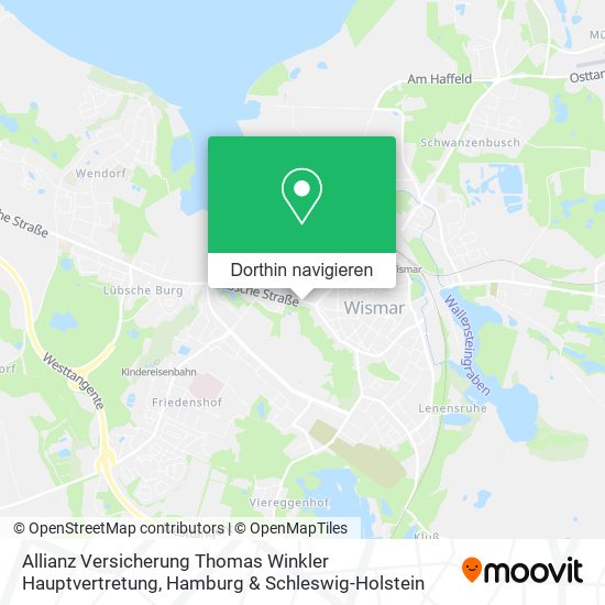 Allianz Versicherung Thomas Winkler Hauptvertretung Karte