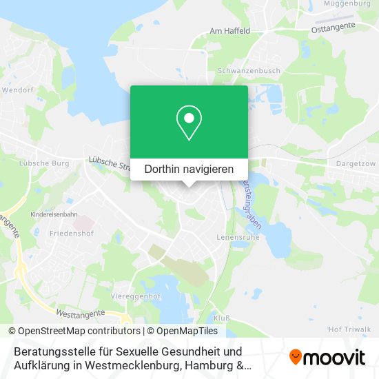 Beratungsstelle für Sexuelle Gesundheit und Aufklärung in Westmecklenburg Karte