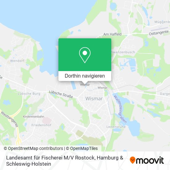 Landesamt für Fischerei M / V Rostock Karte