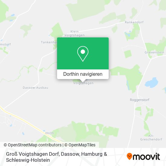 Groß Voigtshagen Dorf, Dassow Karte