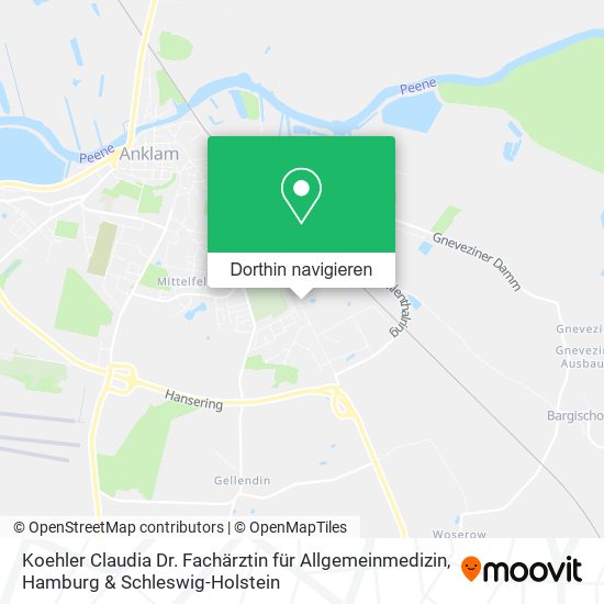 Koehler Claudia Dr. Fachärztin für Allgemeinmedizin Karte