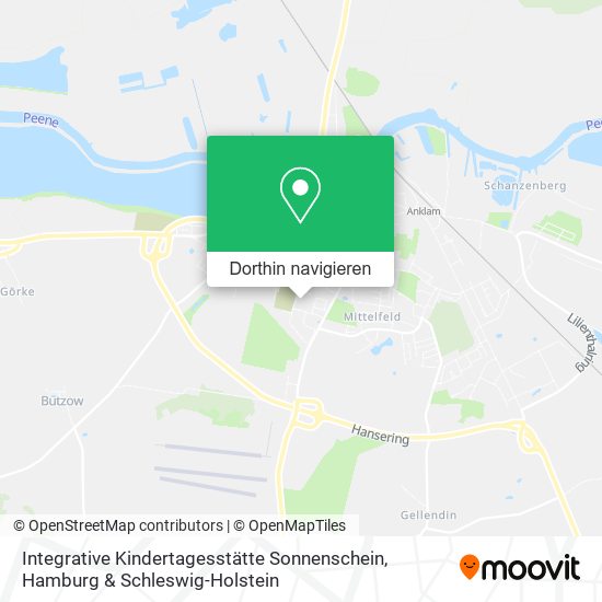 Integrative Kindertagesstätte Sonnenschein Karte