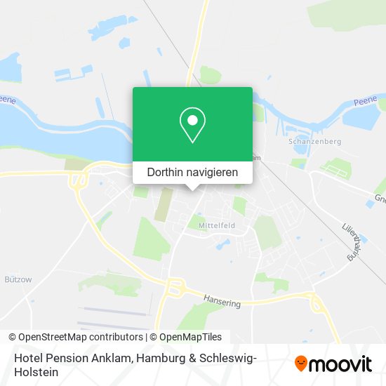 Hotel Pension Anklam Karte