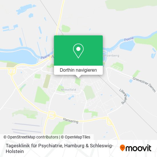 Tagesklinik für Psychiatrie Karte