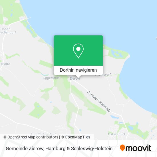 Gemeinde Zierow Karte