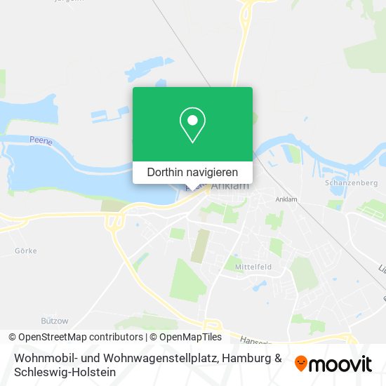 Wohnmobil- und Wohnwagenstellplatz Karte