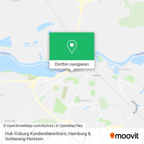 Huk-Coburg Kundendienstbüro Karte