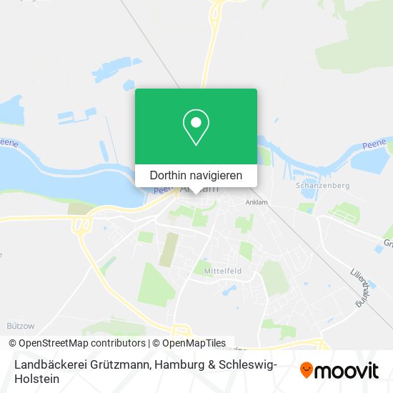 Landbäckerei Grützmann Karte