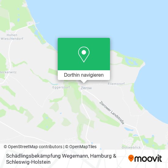 Schädlingsbekämpfung Wegemann Karte