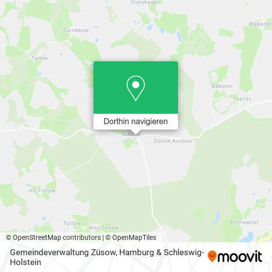 Gemeindeverwaltung Züsow Karte