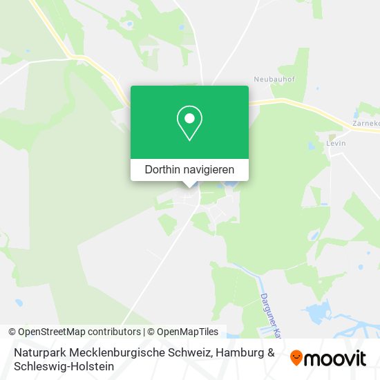 Naturpark Mecklenburgische Schweiz Karte