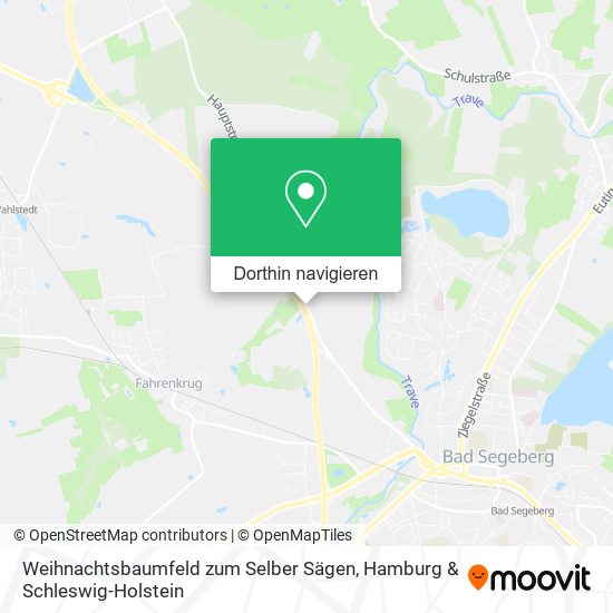 Weihnachtsbaumfeld zum Selber Sägen Karte