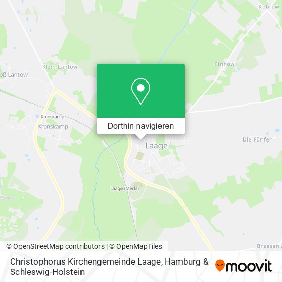 Christophorus Kirchengemeinde Laage Karte