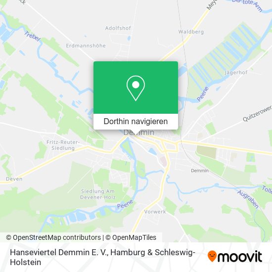 Hanseviertel Demmin E. V. Karte