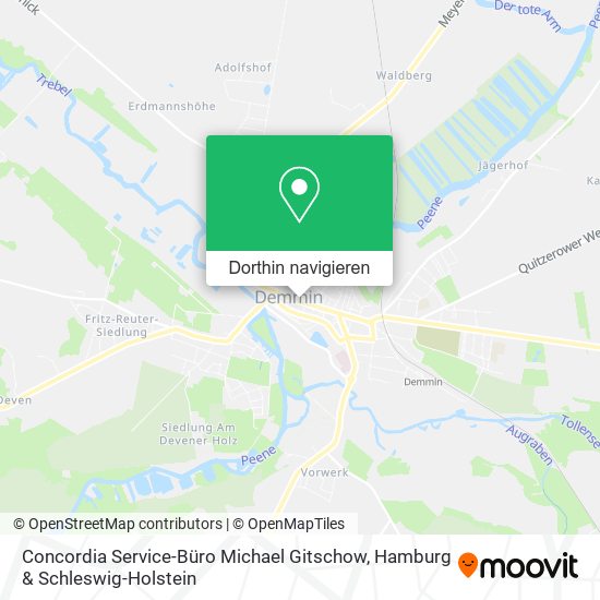Concordia Service-Büro Michael Gitschow Karte