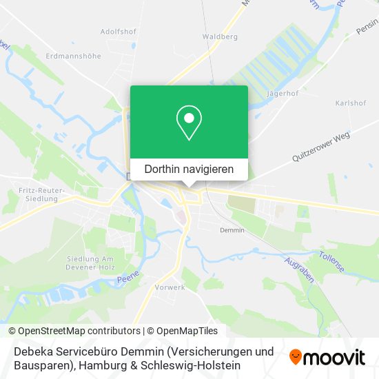 Debeka Servicebüro Demmin (Versicherungen und Bausparen) Karte