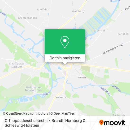 Orthopaedieschuhtechnik Brandt Karte