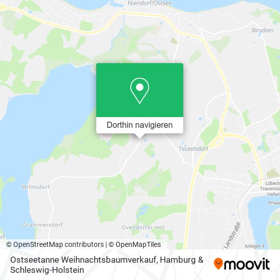 Ostseetanne Weihnachtsbaumverkauf Karte