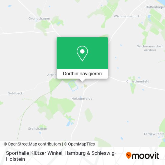 Sporthalle Klützer Winkel Karte