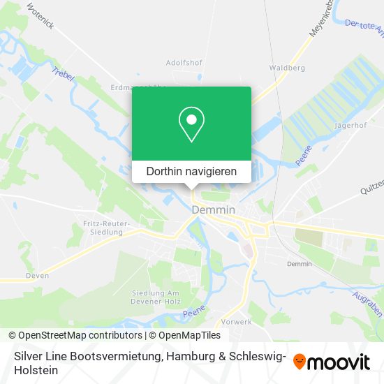 Silver Line Bootsvermietung Karte