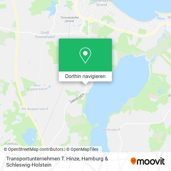Transportunternehmen T. Hinze Karte