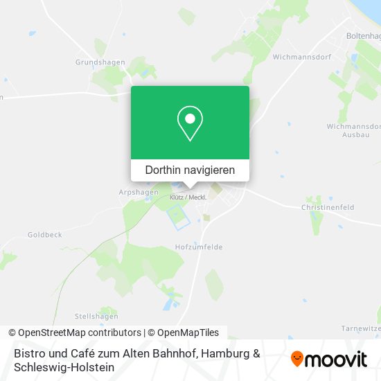 Bistro und Café zum Alten Bahnhof Karte
