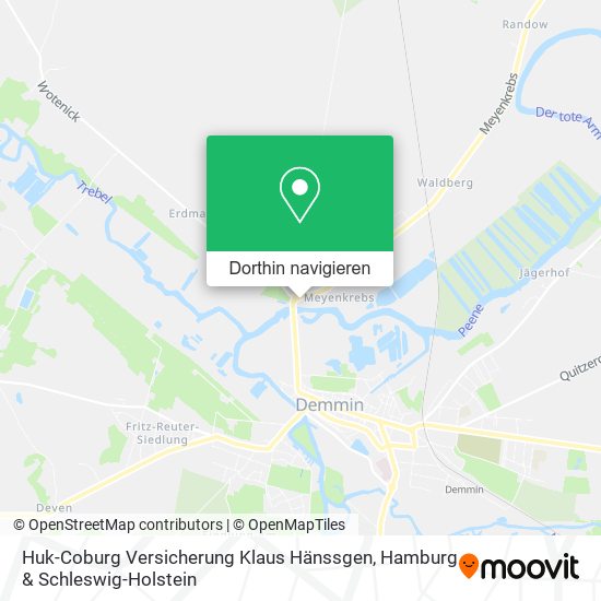Huk-Coburg Versicherung Klaus Hänssgen Karte