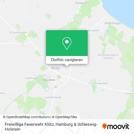 Freiwillige Feuerwehr Klütz Karte