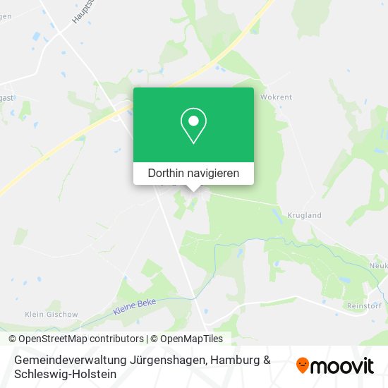 Gemeindeverwaltung Jürgenshagen Karte