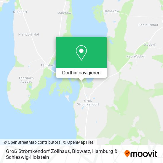 Groß Strömkendorf Zollhaus, Blowatz Karte