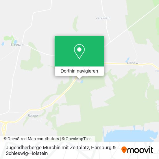 Jugendherberge Murchin mit Zeltplatz Karte