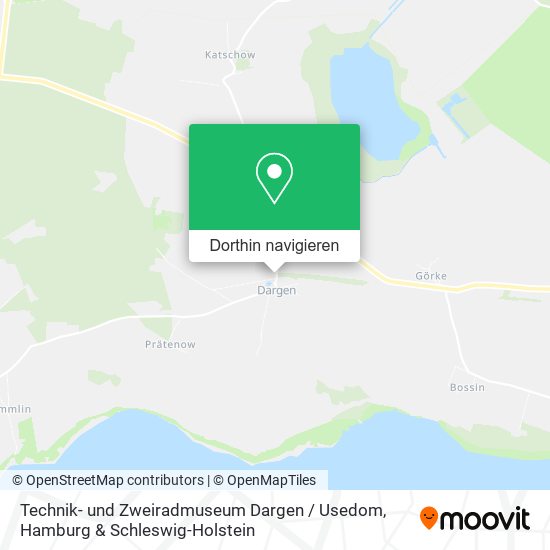 Technik- und Zweiradmuseum Dargen / Usedom Karte