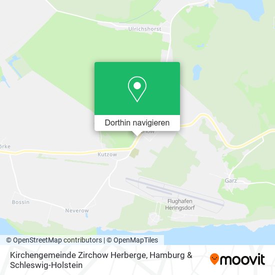 Kirchengemeinde Zirchow Herberge Karte