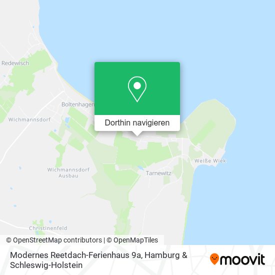 Modernes Reetdach-Ferienhaus 9a Karte