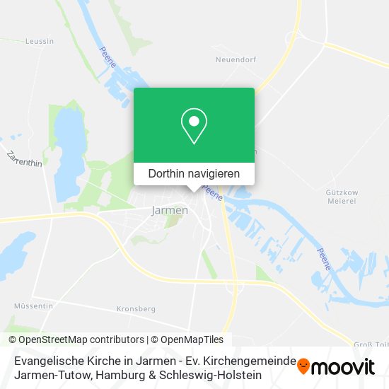Evangelische Kirche in Jarmen - Ev. Kirchengemeinde Jarmen-Tutow Karte