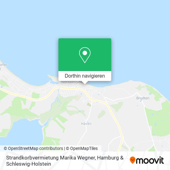 Strandkorbvermietung Marika Wegner Karte