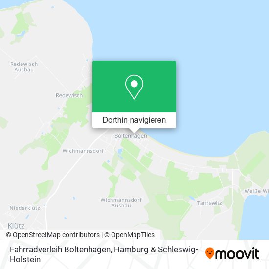 Fahrradverleih Boltenhagen Karte