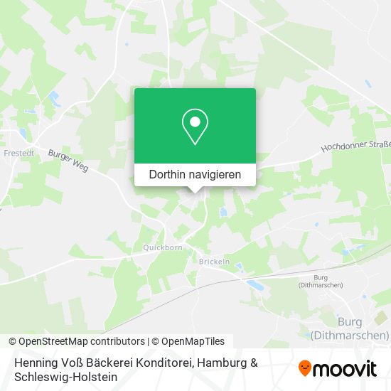 Henning Voß Bäckerei Konditorei Karte