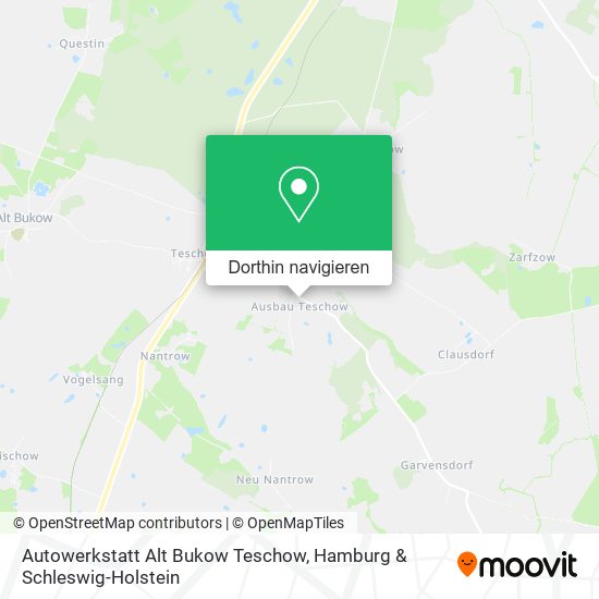 Autowerkstatt Alt Bukow Teschow Karte