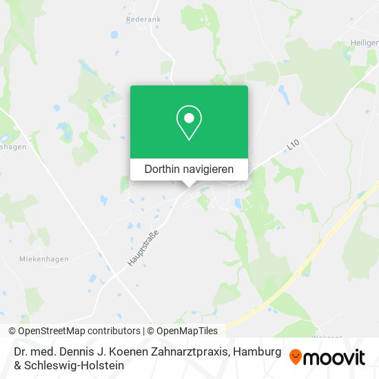 Dr. med. Dennis J. Koenen Zahnarztpraxis Karte