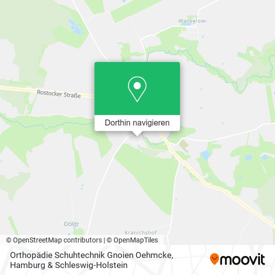 Orthopädie Schuhtechnik Gnoien Oehmcke Karte